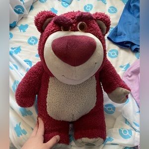 Disney Store Authentic Plush Lotso Love Teddy Bear